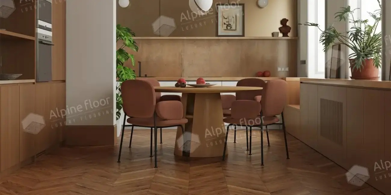 Alpine Floor Chervon Art