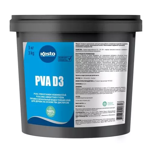  Водостойкий клей Kestokol PVA (D3) 3 кг