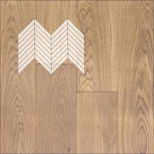 Инженерная доска Primavera Французская ёлка Дуб Flecha Натур