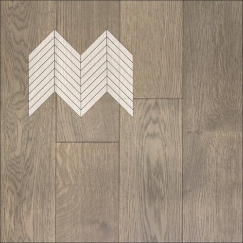 Инженерная доска Primavera Французская ёлка Дуб Fresno Натур