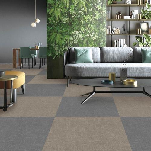 Ковровая плитка Desoma Flock 015011 Net Beige