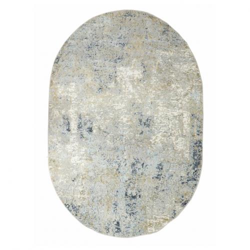 Ковры Giza Renaissance 4711A LightGrey Gold Овал