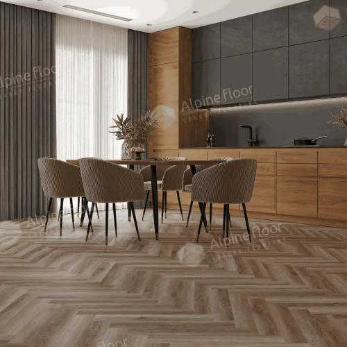 Ламинат Alpine Floor Herringbone 8 Pro LF102-14 Дуб Пикардия