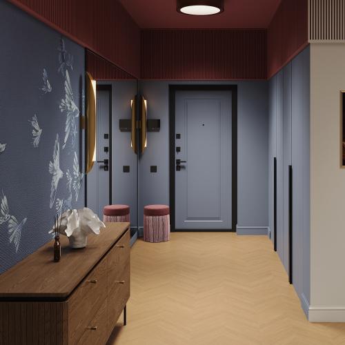 Ламинат Egger 8/33 Широкий ёлочка (Pro Large 8-33) EPL266CR Дуб Уэно Карамельный