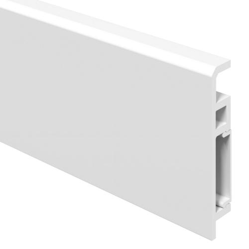 Плинтус Aberhof Lux Белый Гладкий Полуматовый