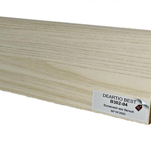 Плинтус DeArtio Wood B302-04 Волжский вяз белый