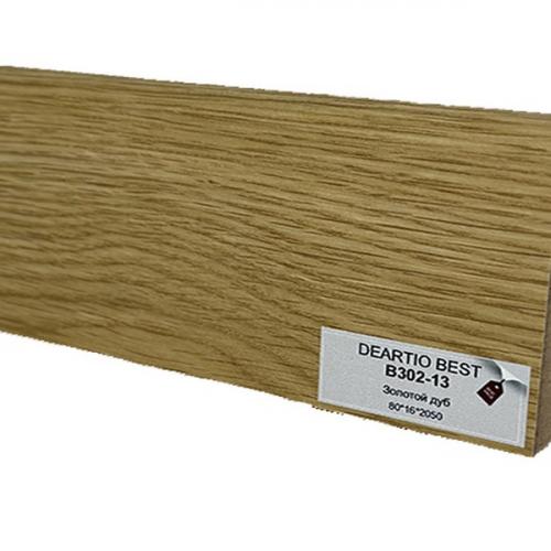 Плинтус DeArtio Wood B302-13 Золотой дуб