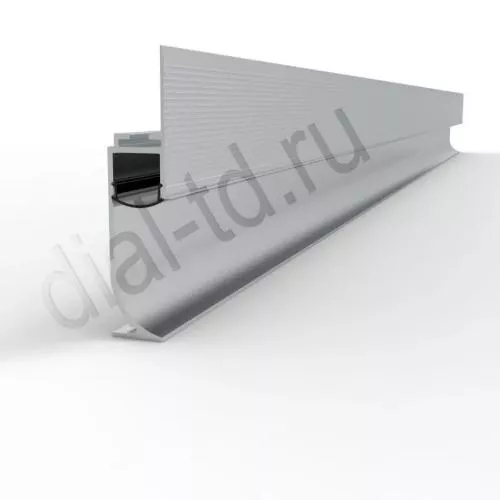 2337 Скрытый для пола с подсветкой радиусный 6 м Серебро