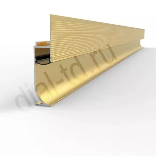 2337 Скрытый для пола с подсветкой радиусный 6 м Золото