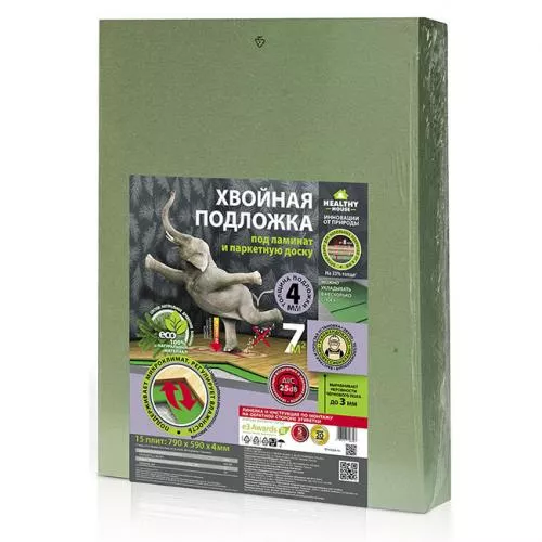 Подложка  листовая хвойная Steico Underlay 4 мм