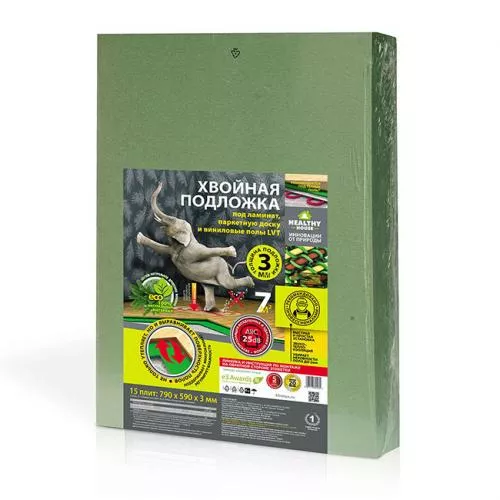 Подложка  листовая хвойная Steico Underlay 3 мм