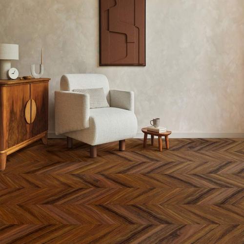 Кварцвиниловая плитка Aberhof Chevron Azincourt Walnut