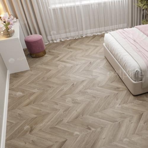 Кварцвиниловая плитка Alpine Floor Chevron Alpine LVT ECO 20-3 Дуб Натуральный Отбеленный