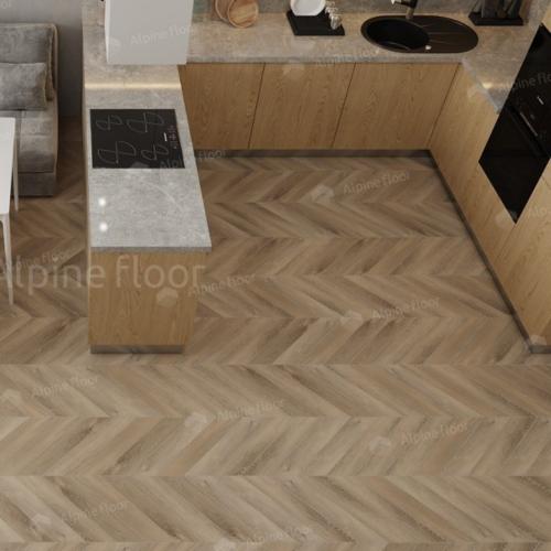 Кварцвиниловая плитка Alpine Floor Chevron Alpine LVT ECO 20-6 Дуб Синистра